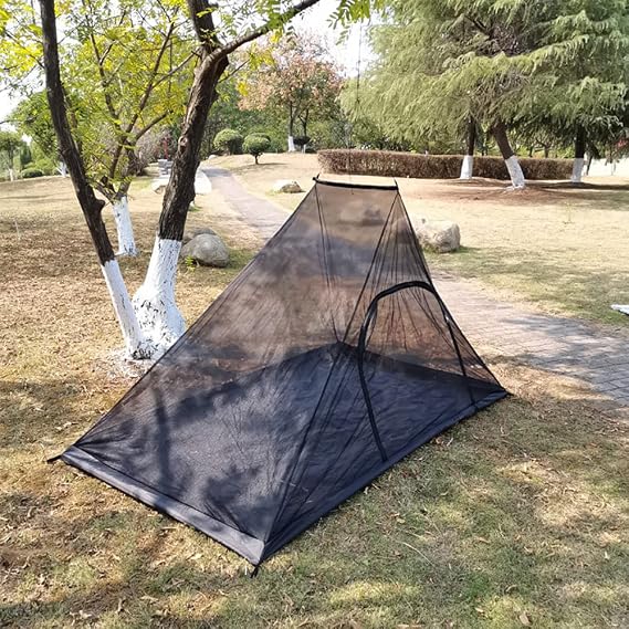 Mosquito Net with Bottom for Camping Bed Compact and Ultra-Light for Travel Outdoor Lightweight Mesh for 2 Person