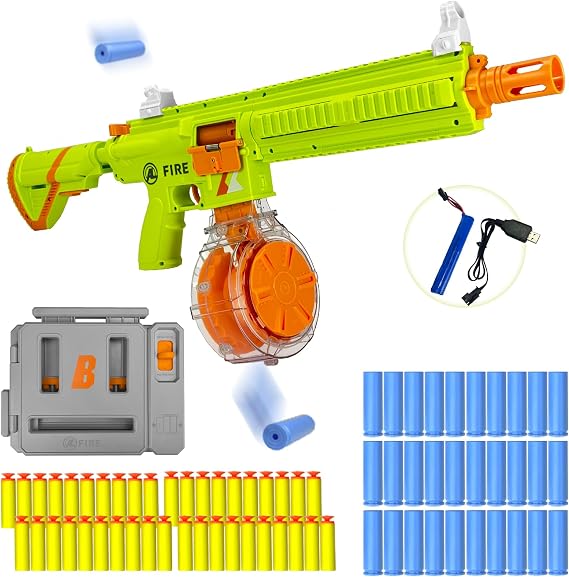 Electric Foam Blaster Toy Gun Rotating Drum - 015