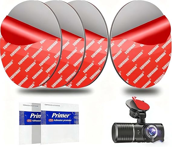 Adhesive Sticky Pads for Dash Cam, 2.2" Round