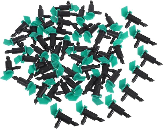 50Pcs Drip Irrigation Emitters Kit for Efficient Water Control Gardening Durable Watering System Parts for Trees and Plants Easy to Use Drip Irrigation Components