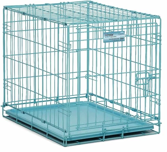 Midwest Color iCrate Folding Dog Crate Blue