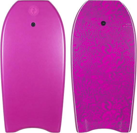 Two Bare Feet Bodyboard with Leash — 33", 37", 41", 42", 44" Adult Boogie Board | IXPE Foam Deck, EVA Core & Slick Bottom | Lightweight, Durable, High-Performance Wave Rider for Beach & Surf