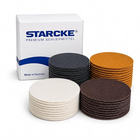 6 Inch Sanding Discs and Polishing Pad 24 Variety Pack-Durable 6 Inch Non Woven Surface Conditioning Discs Dry Sanding and Polishing Countertops Auto Body Repair Marine Paint Plastics Metal Fiberglass