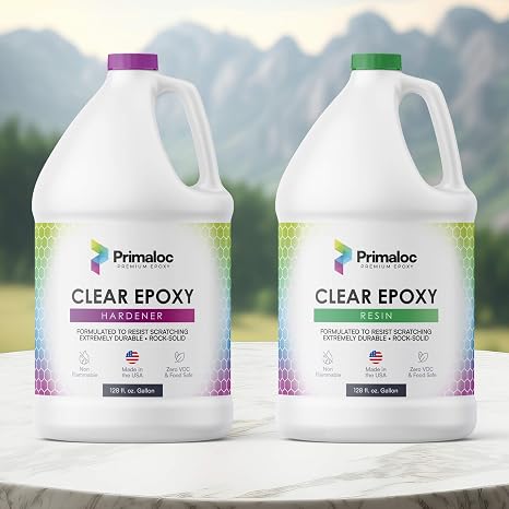 Premium Clear Epoxy Resin - 2 Gal Kit (1 Gal Resin + 1 Gal Hardener) | Table Tops, Bar Tops, Countertops | Food Safe, Bubble-Free, UV Resistant - Easy Application