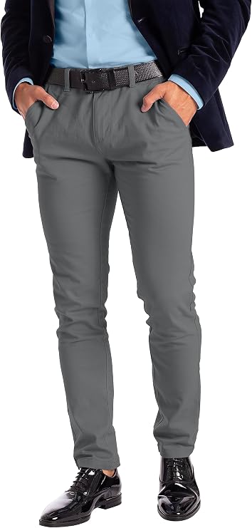 Alamo Men's Slim Fit Chino Pants, Breathable, Flat-Front, Classic | Classic Breathable Design, Flat-Front Style, Versatile Chino For Work, Casual, Or Everyday Wear