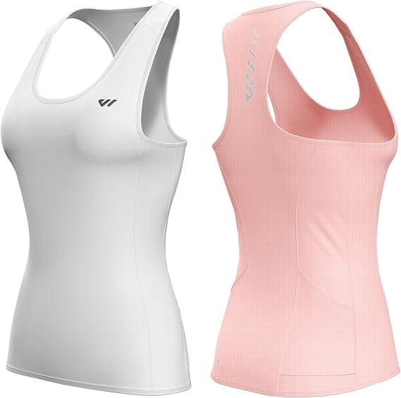 Wulibike 3pcs Sleeveless Cycling Jersey Women Running Shirts Women Quick Dry Athletic Tank Top