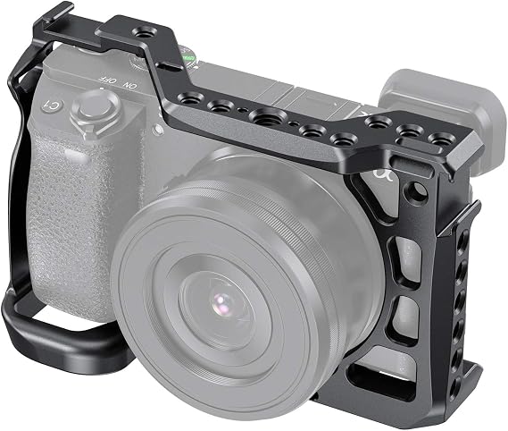 SMALLRIG Cage for Sony Alpha A6600/ILCE 6600 Mirrorless Camera with Cold Shoe Mounts - CCS2493