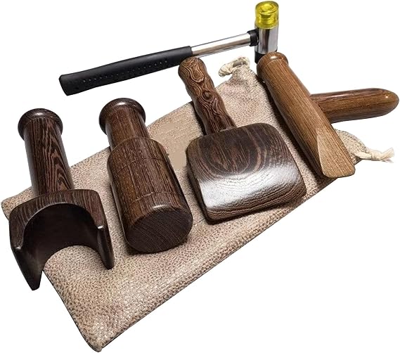 NICHOY Massage Hammering Therapy Tool,Spinal Column and Cervical Spine Bone Setting Set,Health Care Meridian Massage Hammer Resetter(A)