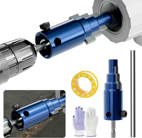 Broken Pipe Extractor Tool for Electric Drill 1/2" 3/4" 1" Pipes
