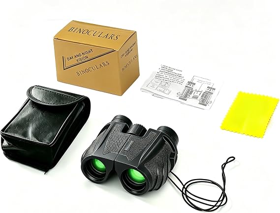 Binoculars for Adults 12X25, Compact Small Pocket Mini Travel Binocular for Bird Watching Concert Theater Opera High Powered Electronic Cruise Ship Essentials Norwegian Alaska Hiking Camping Gear