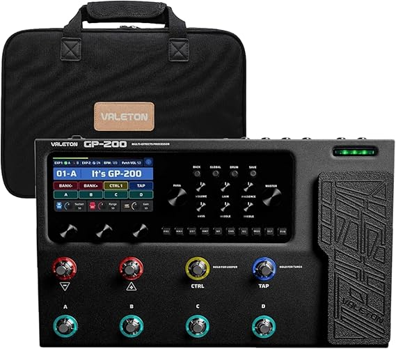 Valeton GP200 Multi-Effect Processor + Gig Bag Black Bundle