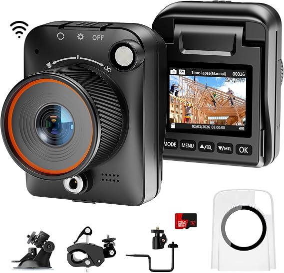 Time Lapse Camera WiFi Construction Outdoor 4k Timelapse Camera