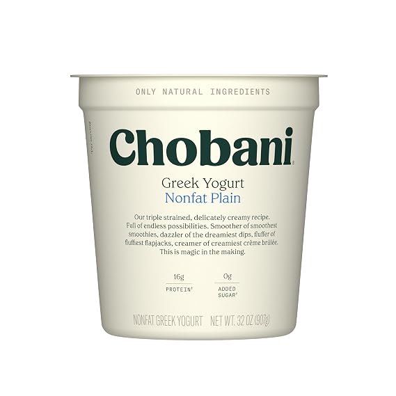 Chobani Non-Fat Plain Greek Yogurt 32oz