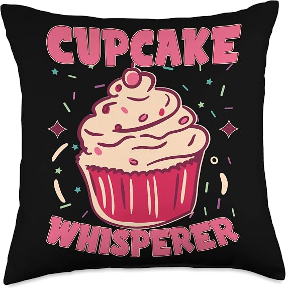 Cupcake Whisperer | Baking Baker Cupcake Maker Buttercream Throw Pillow