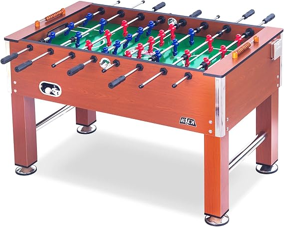 KICK Splendor 55" Foosball Table Professional Full-Size Foos Ball Table Game with Counterbalanced & Uniformed Players, Chrome Rods, Premium Bearings & Adjustable Height Design
