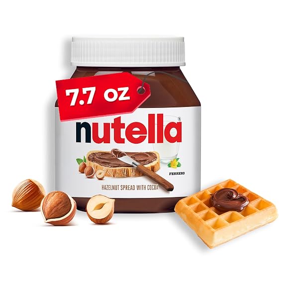 Nutella Creamy Hazelnut Spread with Cocoa, 7.7 oz