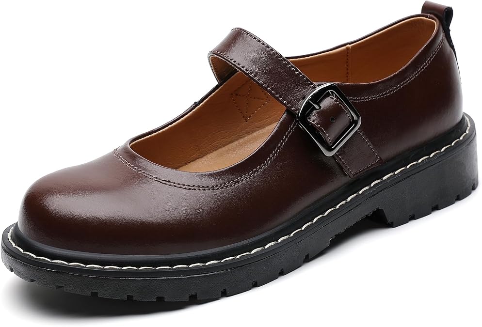 Mary Jane Shoes Women Mary Janes Mary Jane Flats Comfortable Flat Leather