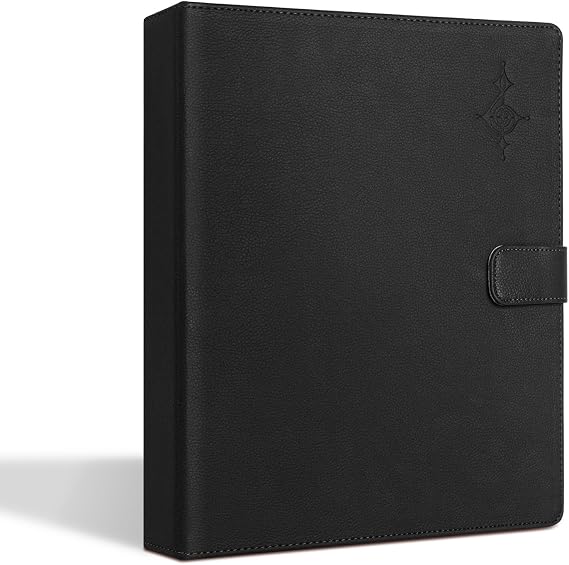 Music Folder 30 Loose Sheets Choral Music Folders with Hand Strap PU Leather for Stage Performance Piano Playing Choir Singer Sheet Music Holder Fits Size 8.3 x 11 Inch