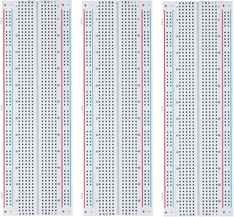 ELEGOO 3pcs Breadboard 830 Point Solderless Prototype PCB Board Kit for Arduino Proto Shield Distribution Connecting Blocks