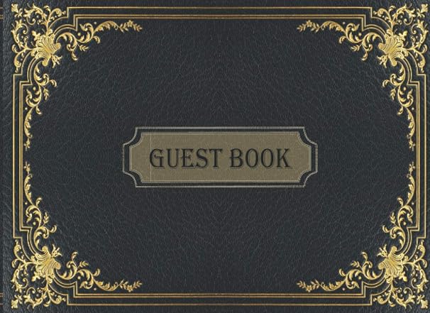 Guest Book: Classic, retro and vintage looking gestbook and visitors book for hotel vacation home airbnb booking or restaurants