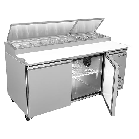 Maxx Cold MXSPP70HC 71" Two-Door Pizza Prep Table