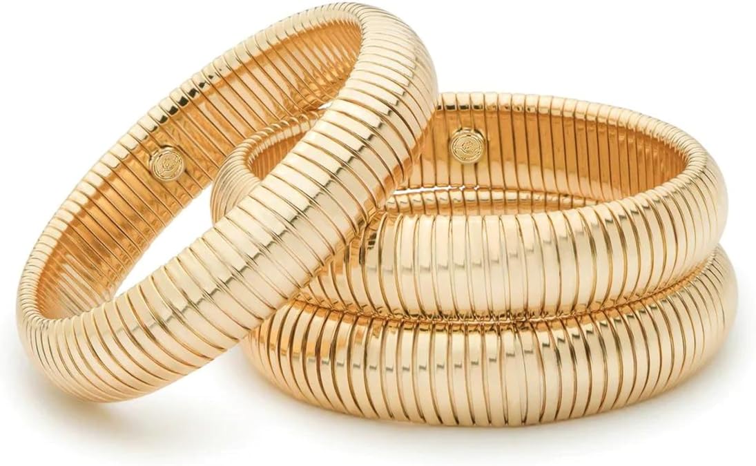 Ettika Women's Flex Snake Chain Stretch Bracelet Set