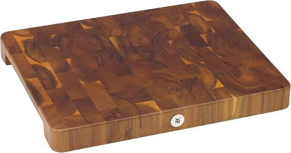 WMF Chopping Board XL 40 x 32 x 4 cm Wood Acacia Wood Gentle on Blades Large Work Surface End-Grained Wood Look