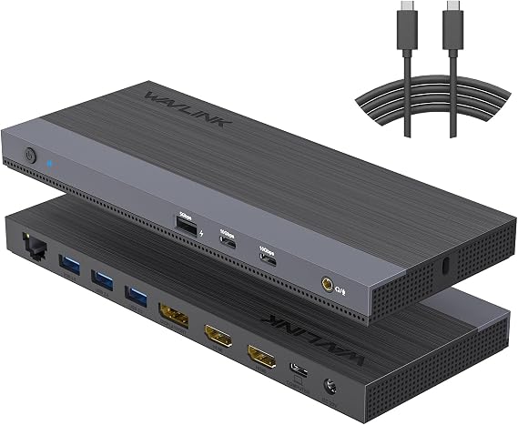 WAVLINK USB C Docking Station Dual Monitor Triple Display for Laptop