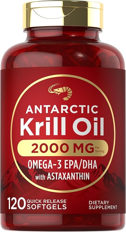 Carlyle Antarctic Krill Oil 2000mg | 120 Softgels | Maximum Strength