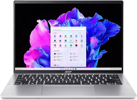 acer Laptop | Swift | 14" 1920 x 1200 Touch IPS | Intel Core Ultra 7 Processor 155H 16-Core | 16GB LPDDR5 | 512GB SSD | Windows 11 Home | Wi-Fi 6E - Backlit Keyboard - 1440p Camera - Pure Silver