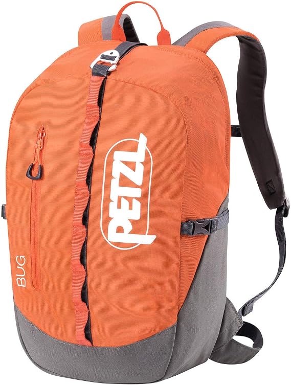 Petzl BUG Rock Climbing Backpack - Red/Orange-18L | For Single-Day Multi-Pitch Climbing