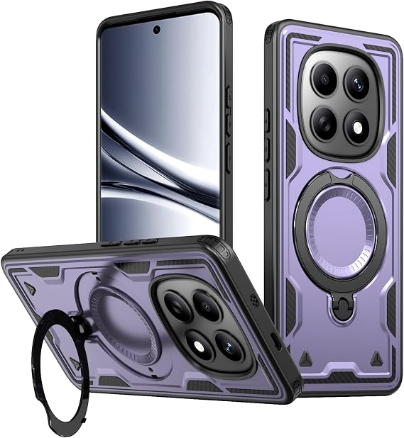 Case for Xiaomi Redmi Note 15 5G with Kickstand.Shell Purple