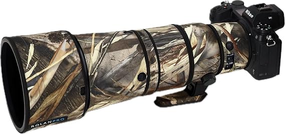 ROLANPRO Waterproof Lens Cover for Nikon Z 600mm F6.3 VR S Rain Cover Lens Protection Sleeve Case Clothing Rainproof-#39 Grass Camo Waterproof