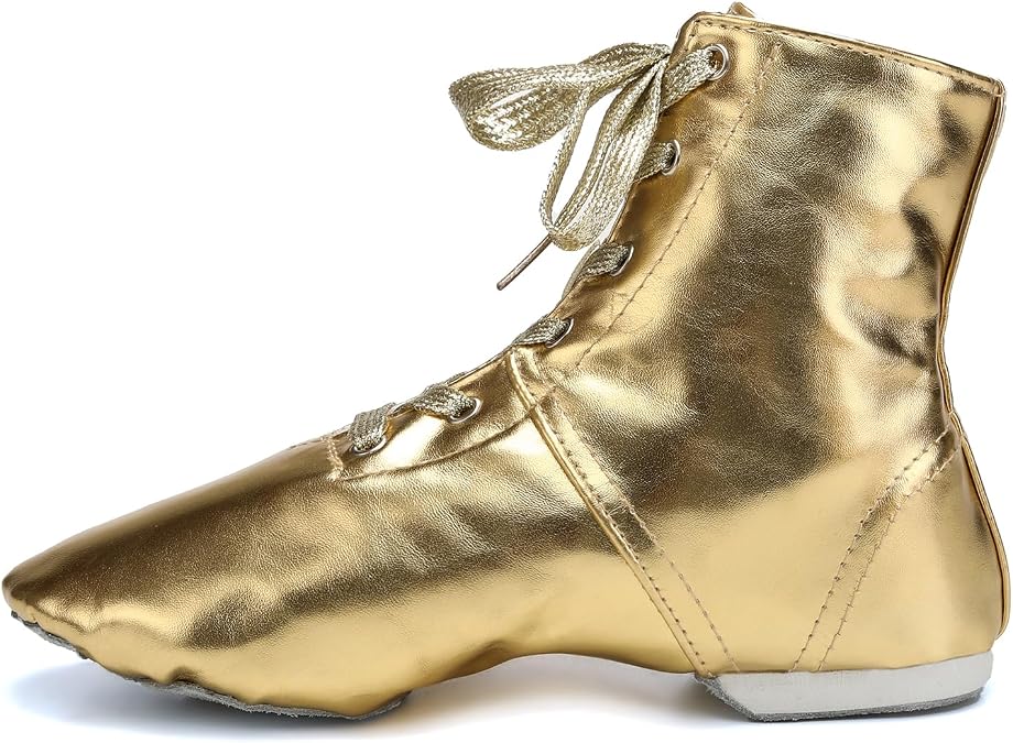 HIPPOSEUS Women Jazz Shoes Split Sole Dance Boots