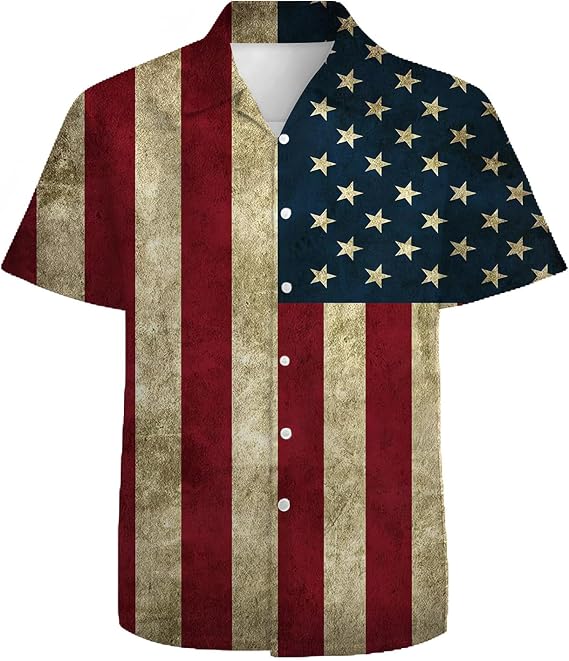 Mens Funny Hawaiian Shirts 3D Graphic Button Down Short Sleeve Tropical Holiday Beach Aloha Shirt
