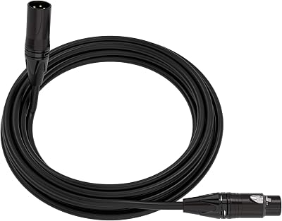 Mogami 3080 AESEBU Digital Audio Cable | XLR Male 3-Pin to XLR Female 3-Pin | Neutrik Gold | 10 Feet | Black | Assembled in The USA