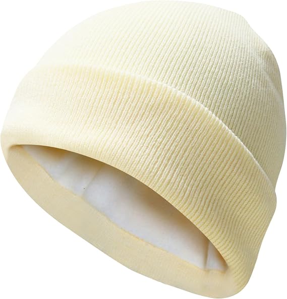 PFFY Beanie for Men Women Unisex Knit Cuffed Winter Thick Lined Beanies Hat