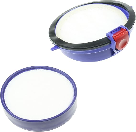 Qualtex Washable Pre & Post Motor Hepa Allergy Filter Kit Set Compatible With Dyson Vacuum Cleaners