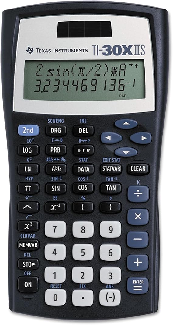 Texas Instruments TI30XIIS TI-30X IIS Scientific Calculator, 10-Digit LCD