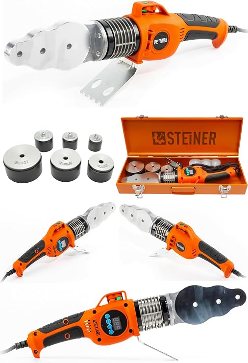 Steiner Profesyonel 1000 W Dijital Göstergeli Pprc Pvc Boru Kaynak Makinesi