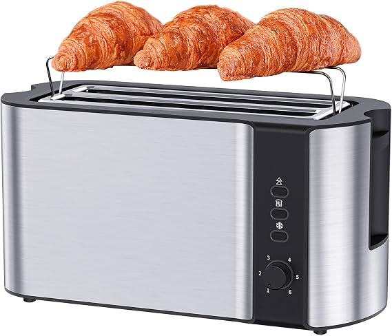 Toaster 4 Slice, 10 Inch Long Slot 2 Slice Toasters