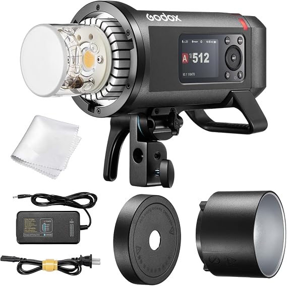 Godox AD600 Pro II AD600Pro II 600Ws Outdoor Flash, TTL HSS, 2.4G Wireless | Freeze Action with 1/20400s Flash Duration, 0.01-0.9s Recycle, 40W Bi-Color LED, 1/512 Fine Power Control, Color Screen