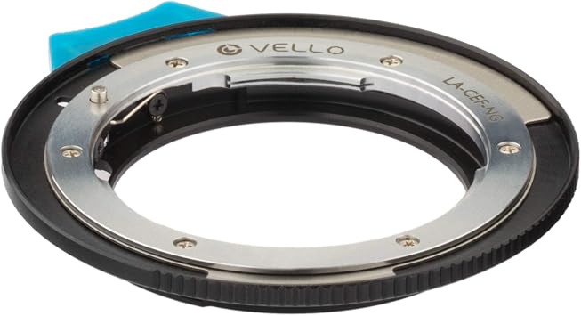 Vello Lens Adapter with Aperture Compatible with Control Nikon F-Mount G Lens to Canon EF/EF-S-Mount Camera