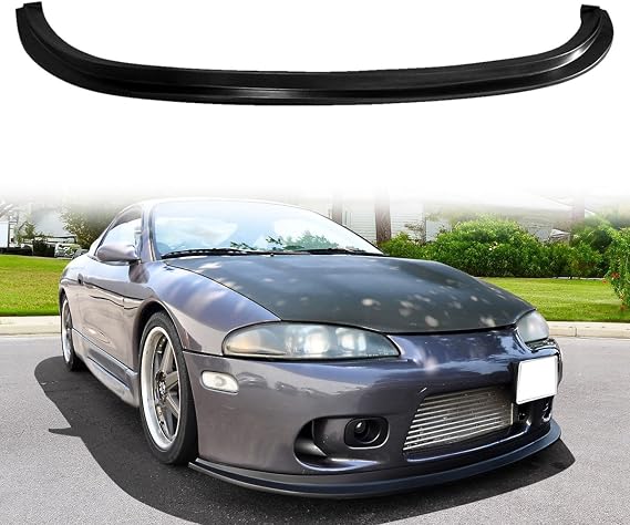 DS Style Unpainted PU Front Bumper Lip for 1997-1999 Mitsubishi Eclipse