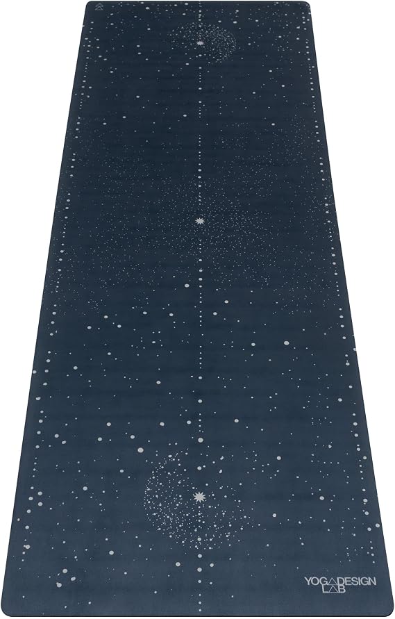 YOGA DESIGN LAB | The Combo Yoga Mat | Eco Luxury | Ideal for Hot Yoga, Power, Bikram, Ashtanga, Sweat | Studio Quality | Includes Carrying Strap!