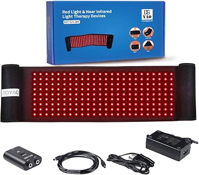 New Red Light & Infrared Light Therapy Belt for Back Pain Relief Flexible Wearable Wrap Deep Therapy with Auto Off Timer