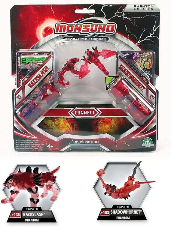 Giochi Preziosi – Monsuno GPZ14554 Monsuno Connect Blackslash and Shadowhornet