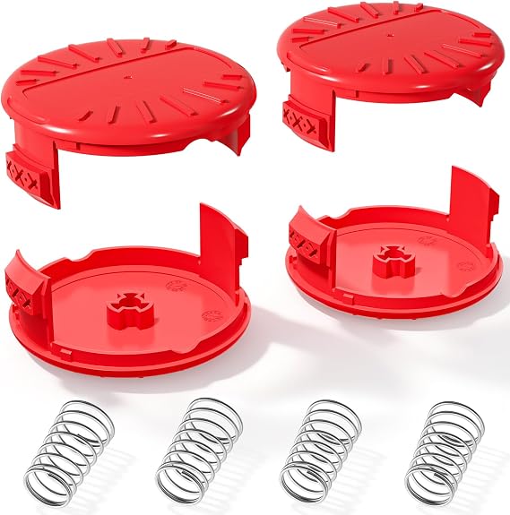 YWTESCH 4 Pack CMZST0803 CMZST080 Weed Eater String Trimmer Spool Cap Fit for Craftsman, Weed Eater Head Replacement Part Compatible with Craftsman CMCST910 Series, CMCST910M,CMCST910M1 Weed Wacker