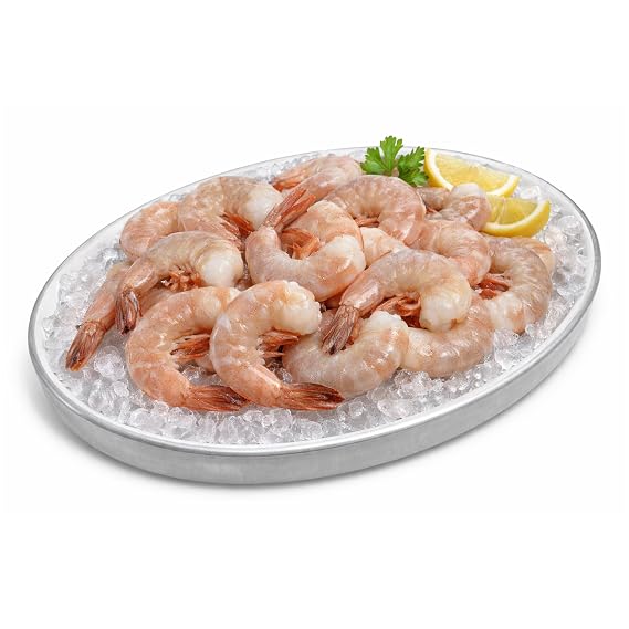 The Crab Place 5 LB Wild-Caught Key West Pink Shrimp CP18 Jumbo Raw Shrimp, IQF Frozen, Chemical-Free, Sustainably Harvested Florida Gulf Seafood