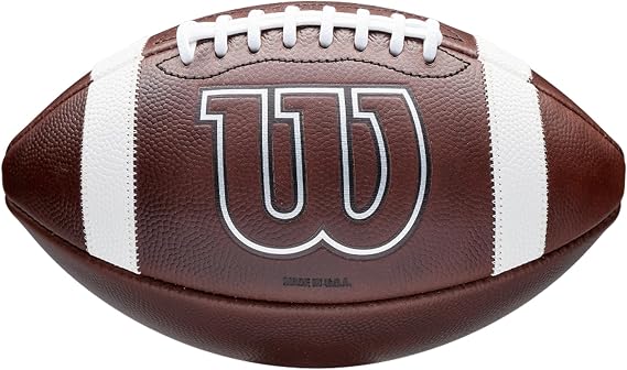 WILSON GRT Game Footballs- Brown, Multiple Sizes